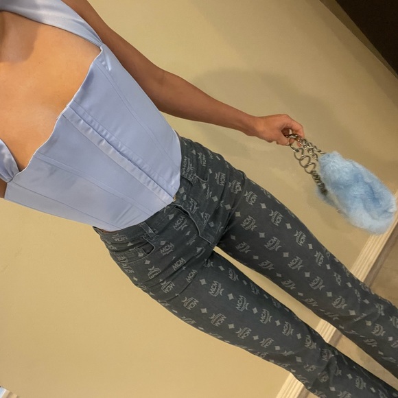 Chanel Blue Fur Vintage Purse - Picture 13 of 14